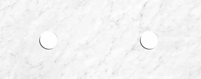 Natural Carrara Stone Above Counter Vanity Marble Top 1200mm/1500mm/1800mm - FIL Kitchen Bathroom