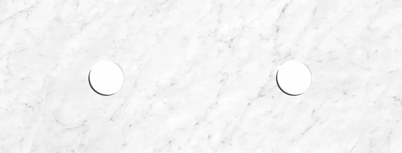 Natural Carrara Stone Above Counter Vanity Marble Top 1200mm/1500mm/1800mm - FIL Kitchen Bathroom
