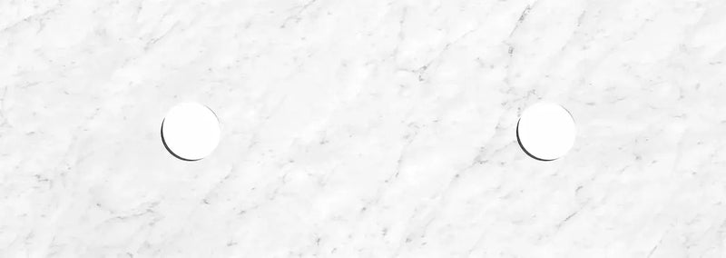 Natural Carrara Stone Above Counter Vanity Marble Top 1200mm/1500mm/1800mm - FIL Kitchen Bathroom