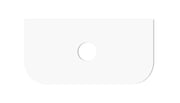 Bondi Pure White Above Counter Vanity Top 600mm/750mm/900mm/1200mm - FIL Kitchen Bathroom