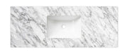 Natural Carrara Marble Top with Undermount Basin 600mm/750mm/900mm/1200mm - FIL Kitchen Bathroom