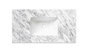 Natural Carrara Marble Top with Undermount Basin 600mm/750mm/900mm/1200mm - FIL Kitchen Bathroom