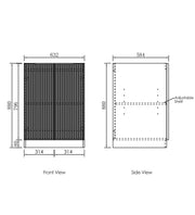 Bondi White Laundry Kit 1305x600x2100 (Set-B) - FIL Kitchen Bathroom