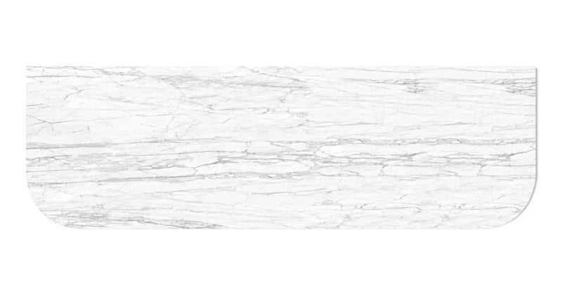 Bondi Natural Carrara Marble Above Counter Vanity Top 1500mm/1800mm - FIL Kitchen Bathroom