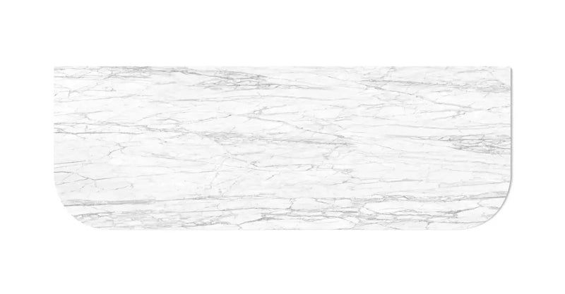 Bondi Natural Carrara Marble Above Counter Vanity Top 1500mm/1800mm - FIL Kitchen Bathroom