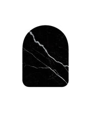 Otti Laguna Cabinet Handle — Black Oak / Satin White Frame with Stone Insert (LGHANDLE) — LGHANDLE-BST