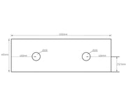 Amani Grey Rock Plate Stone Above Counter Vanity Top 600mm/750mm/900mm/1200mm/1500mm - FIL Kitchen Bathroom