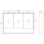 BYRON NATURAL OAK 1200X800X150 SHAVING CABINET FIL Kitchen Bathroom