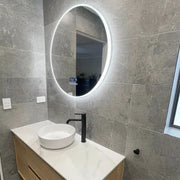 BRONTE LED MIRROR 800MM SPEAKE FIL Kitchen Bathroom