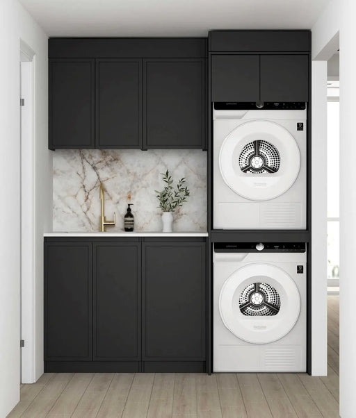 Hampshire Matte Black Laundry Set 1715mm (Set-C) - FIL Kitchen Bathroom