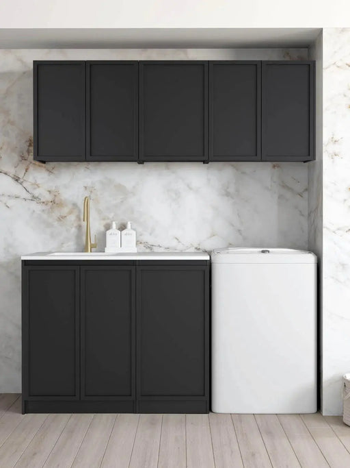 Hampshire Matte Black Laundry Set 1715mm (Set-B) - FIL Kitchen Bathroom