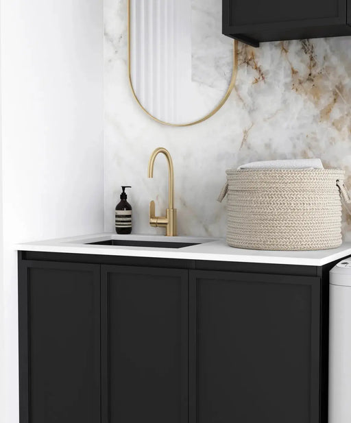 Hampshire Matte Black Laundry Set 1715mm (Set-A) - FIL Kitchen Bathroom