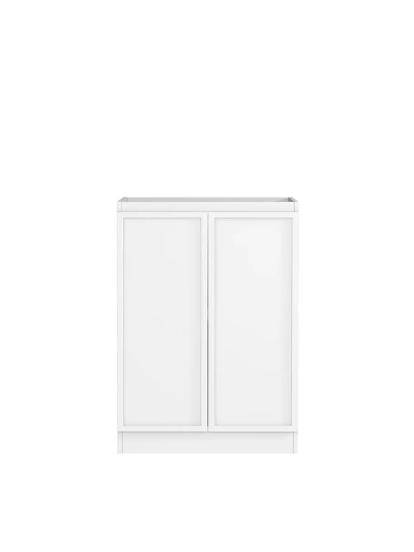 Hampshire Matte White Base Laundry Cabinet with Stone Top and Sink 1300x600x900mm