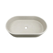 Clayton Oval Concrete Sand Above Counter Basin  600x350x120mm - FIL Kitchen Bathroom