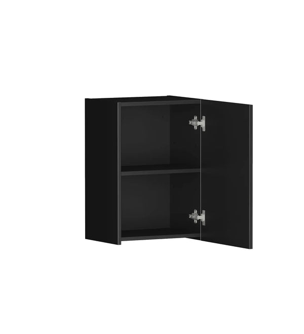 Hampshire Matte Black Wall Laundry Cabinet 415mm