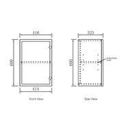 Hampshire Matte White Wall Laundry Cabinet 415mm otti