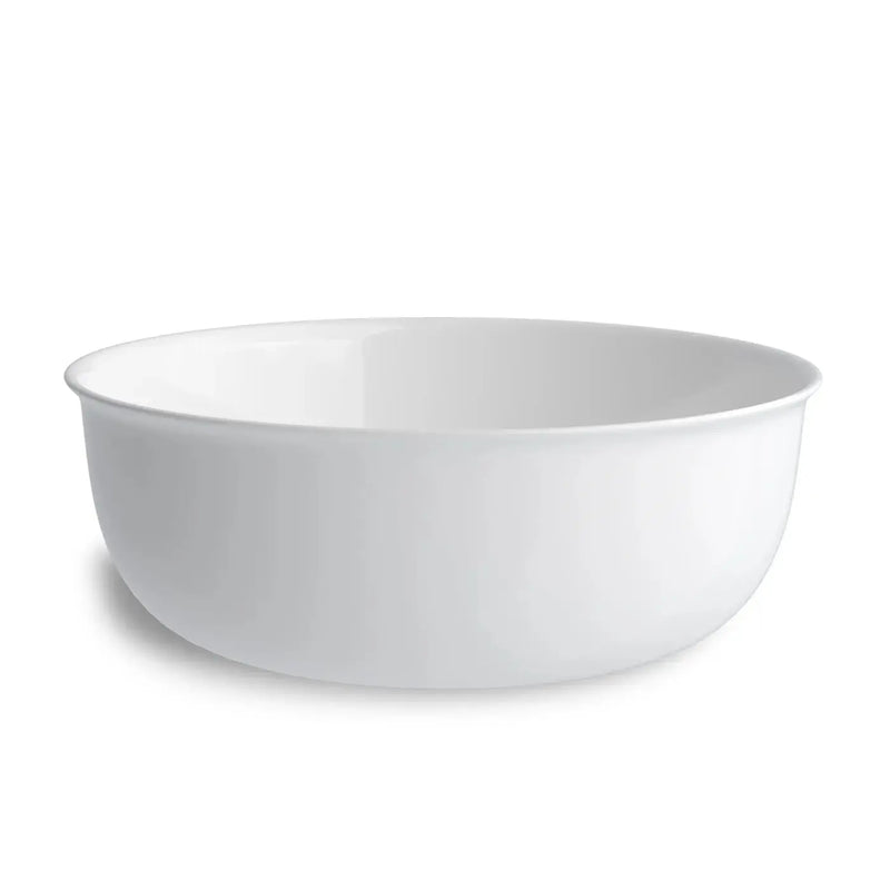 Bronte Round Above Counter Basin Gloss White/Matte White 360x360x130mm - FIL Kitchen Bathroom