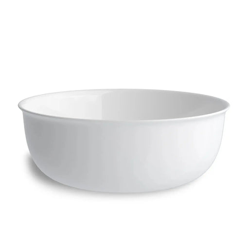 Bronte Round Above Counter Basin Gloss White/Matte White 360x360x130mm - FIL Kitchen Bathroom