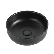 Bronte Round Above Counter Basin Matte Black 360x360x130mm - FIL Kitchen Bathroom
