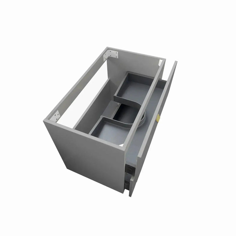 LIGHT GREY  BOSTON  600MM WALL HUNG VANITY FIL Kitchen Bathroom