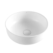 Bronte Round Above Counter Basin Gloss/Matte White 390x390x130mm - FIL Kitchen Bathroom