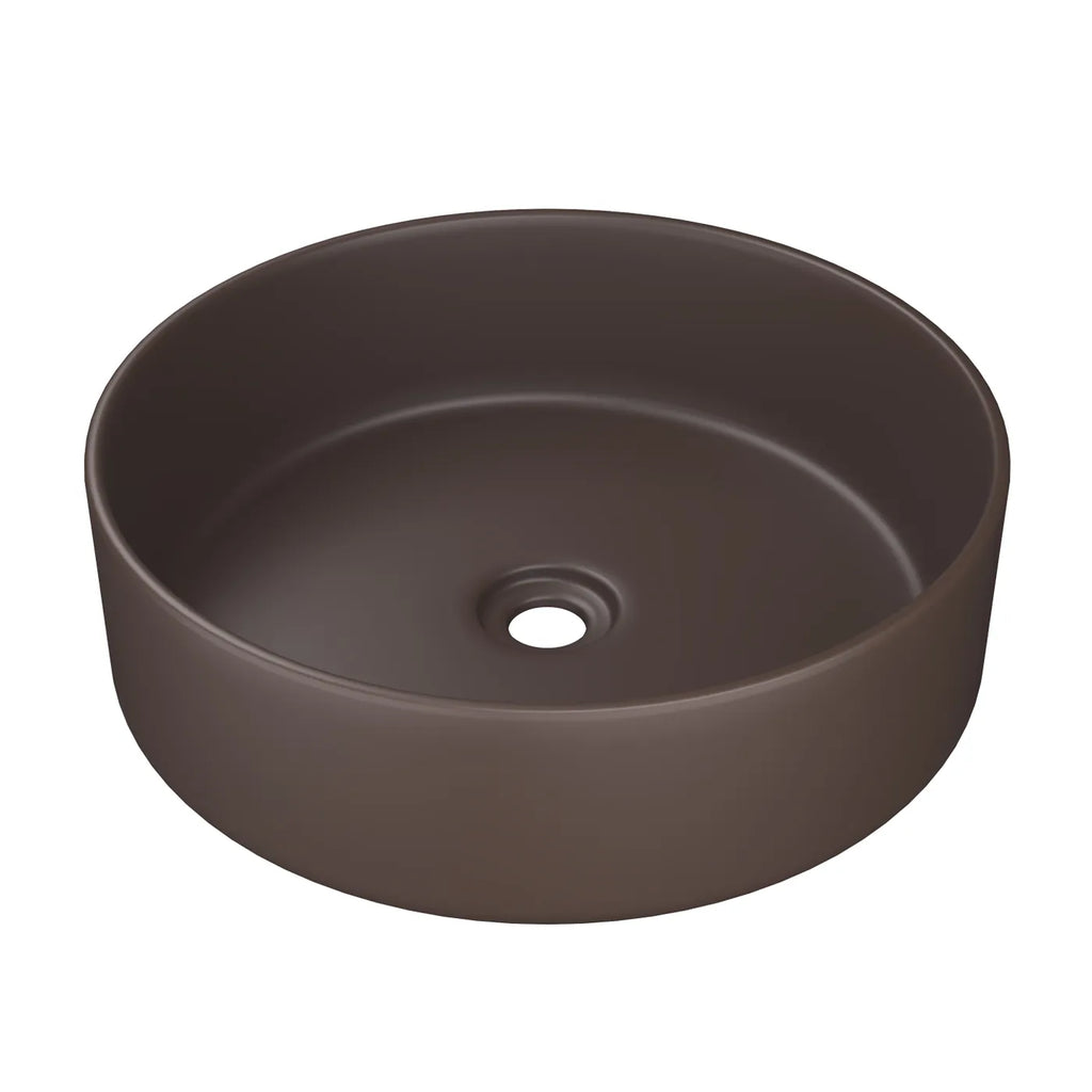 Radius Round Above Counter Basin Matte Brown/Gun Metal 360x360x115mm