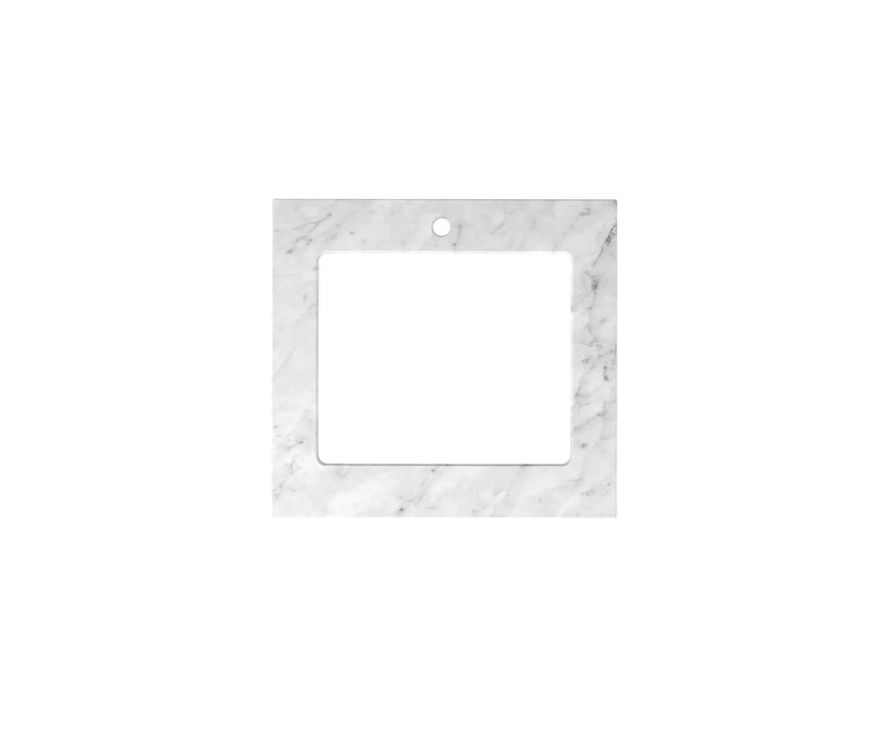 Otti Laundry Natural Carrara White Marble Top — 650/1060/1300/1960mm