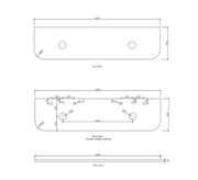 Bondi Natural Carrara Marble Above Counter Vanity Top 1500mm/1800mm - FIL Kitchen Bathroom