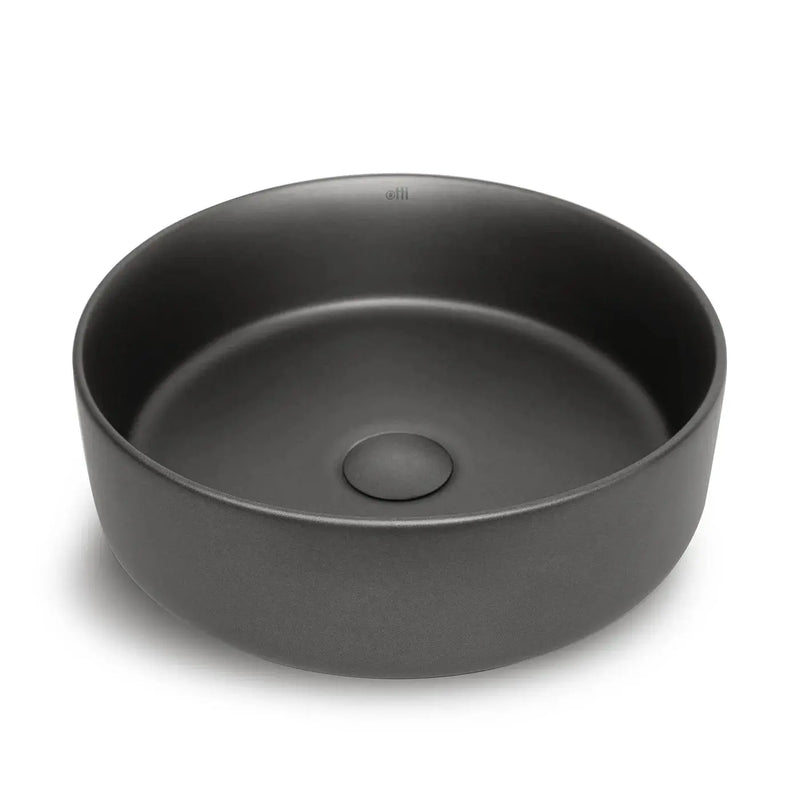 Radius Round Above Counter Basin Matte Brown/Gun Metal 360x360x115mm - FIL Kitchen Bathroom
