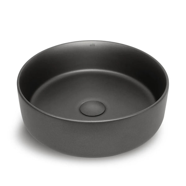 Radius Round Above Counter Basin Matte Brown/Gun Metal 360x360x115mm