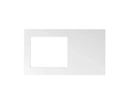 Hampshire Matte White Base Laundry Cabinet with Stone Top and Sink 1060x600x900mm otti