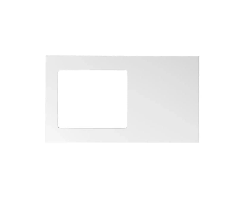 Hampshire Matte White Base Laundry Cabinet with Stone Top and Sink 1060x600x900mm otti