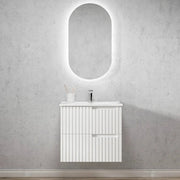 SATIN WHITE NOOSA 600MM WALL HUNG VANITY FIL Kitchen Bathroom