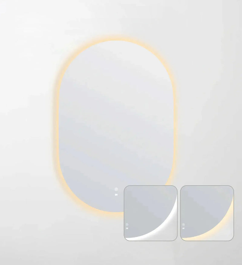 LED Noosa Frameless Mirror 900(H)x600(W) - FIL Kitchen Bathroom