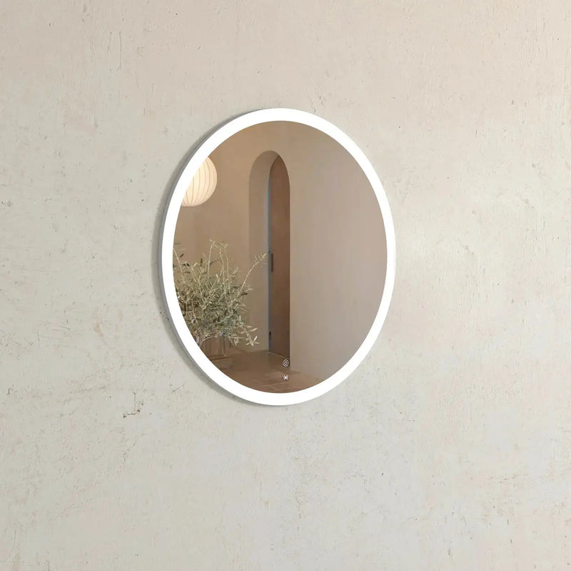 LED Bondi Metal Frame Mirror Brushed Gold/Matte Black/Matte White 800mm - FIL Kitchen Bathroom