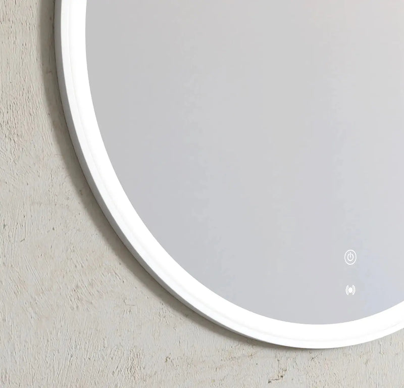LED Bondi Metal Frame Mirror Brushed Gold/Matte Black/Matte White 800mm - FIL Kitchen Bathroom