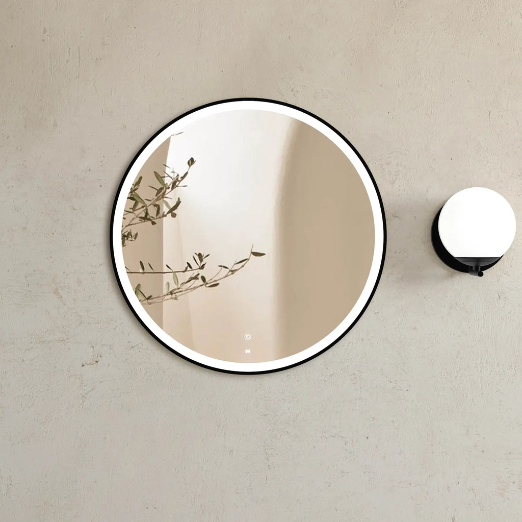LED Bondi Metal Frame Mirror Brushed Gold/Matte Black/Matte White 800mm