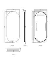 LED Noosa Frameless Mirror 1800(W)x750(H) - FIL Kitchen Bathroom