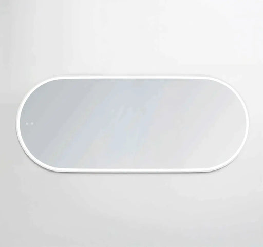 LED Noosa White Metal Frame Mirror 1800(W)x750(H) - FIL Kitchen Bathroom