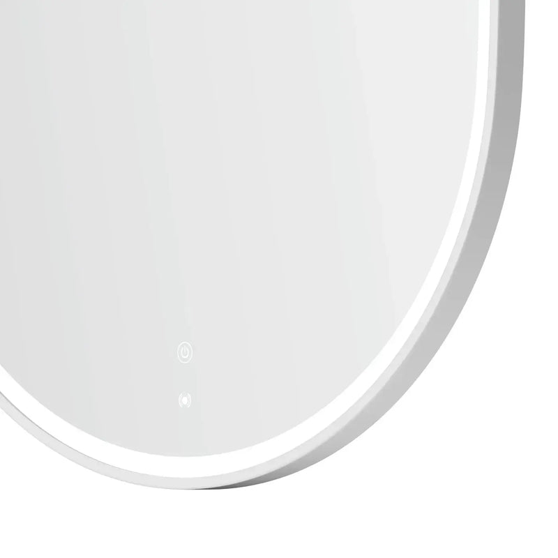 LED Noosa White Metal Frame Mirror 1800(W)x750(H) - FIL Kitchen Bathroom