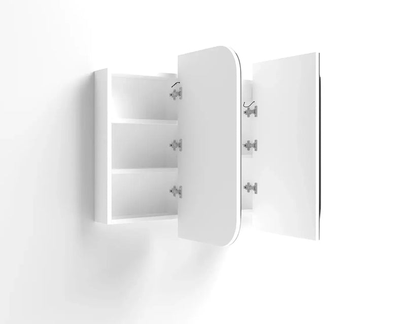 Newport Premium Edition Led Shaving Cabinet Matte White 1200mm otti