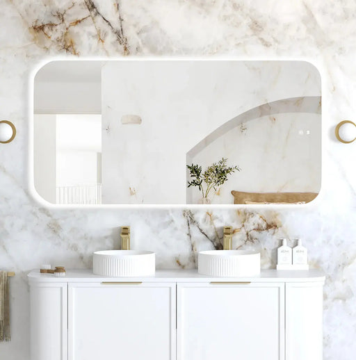 LED Newport Frameless Mirror 1500(W)x750(H) - FIL Kitchen Bathroom