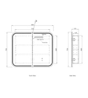 NEWPORT PREMIUM EDITION LED SHAVING CABINET MATTE WHITE 900MM otti