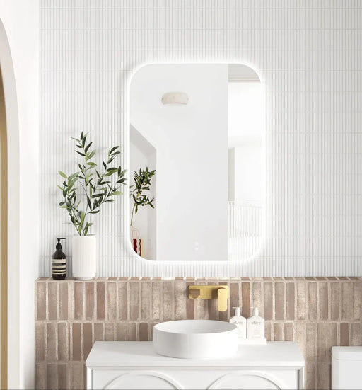 LED Newport Frameless Mirror 900(H)x600(W) - FIL Kitchen Bathroom