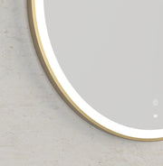 LED Bondi Metal Frame Mirror Brushed Gold/Matte Black/Matte White 800mm - FIL Kitchen Bathroom