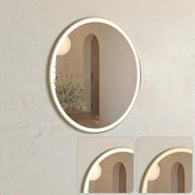 LED Bondi Metal Frame Mirror Brushed Gold/Matte Black/Matte White 800mm - FIL Kitchen Bathroom