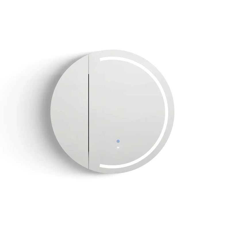 LED London White Shaving Cabinet 800mm - FIL Kitchen Bathroom