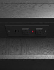 LED Archie Black Oak Shaving Cabinet  900(H)x600(W)mm - FIL Kitchen Bathroom