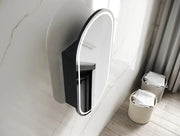 LED Noosa Black Oak Shaving Cabinet  900(H)x450(W)mm - FIL Kitchen Bathroom