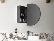 LED Bondi Shaving Cabinet Natural Oak/Black Oak/White 900(W)x600(H)mm - FIL Kitchen Bathroom